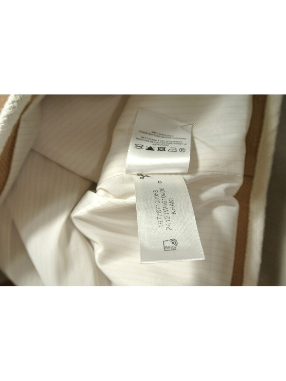 NEW, Veronica Beard Beale Contrast Detail Tweed Jacket in Beige Sz 6 #SJ2420 - Picture 14 of 15